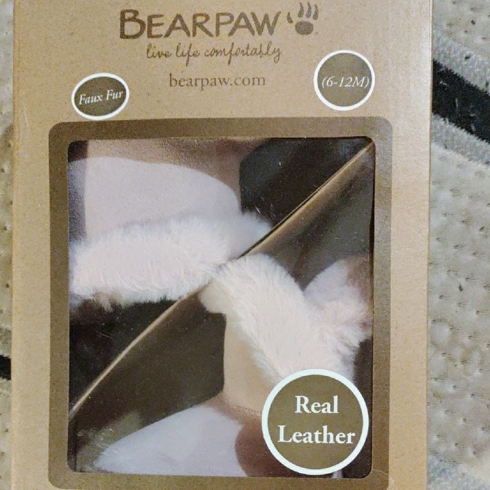 Bearpaw Faux Fur Baby Booties